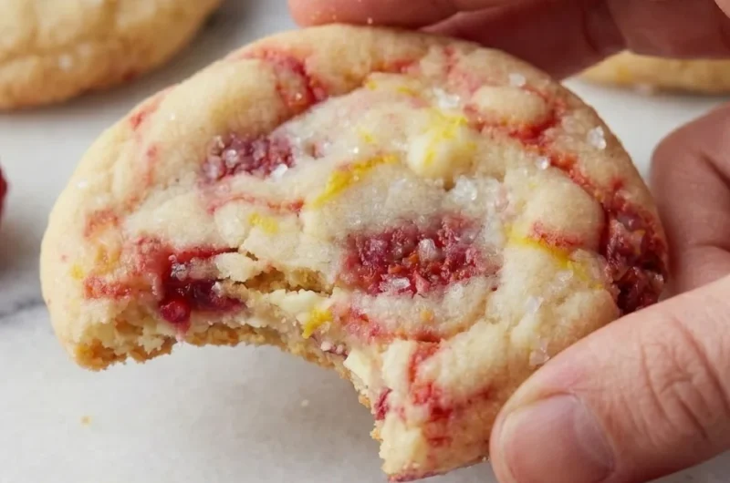 Fresh Springtime Lemon Raspberry Cookies Recipe