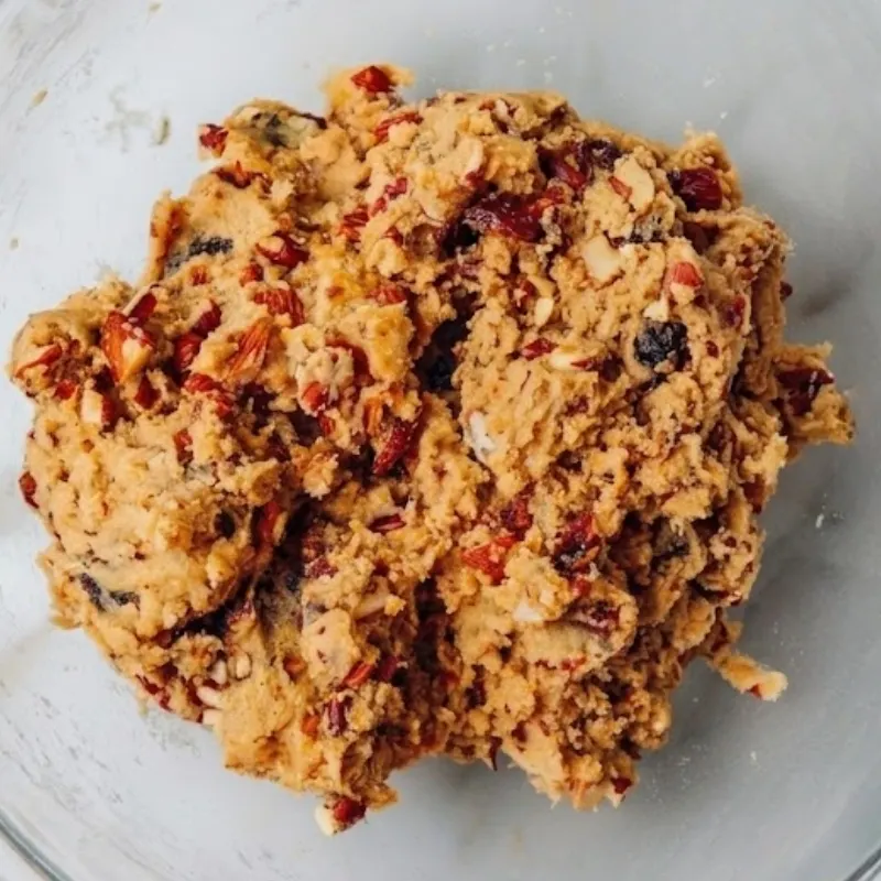 Soft and chewy date cookies recipe dough resting in a bowl