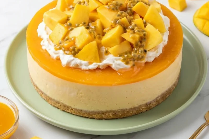 Creamy Mango Cheesecake Recipe