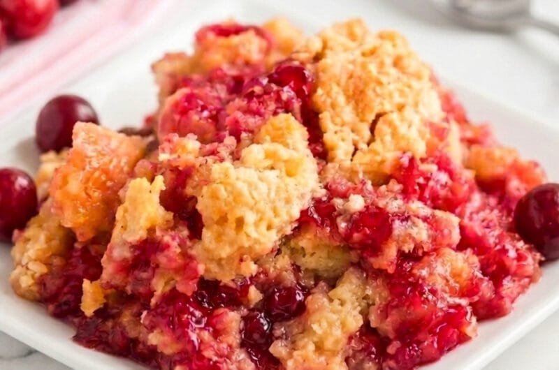 4 Ingredient Cherry Pineapple Dump Cake