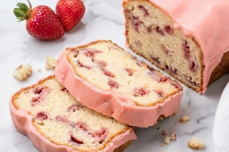 Rich Homemade Strawberry Pound Cake